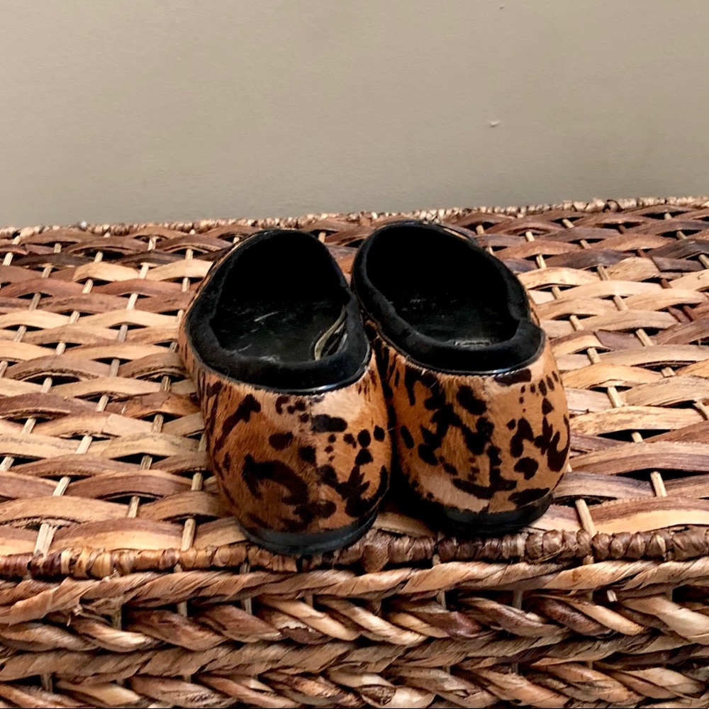 Boutique 9 Leopard Patent Gold Tipped Flats - Picture 5 of 7